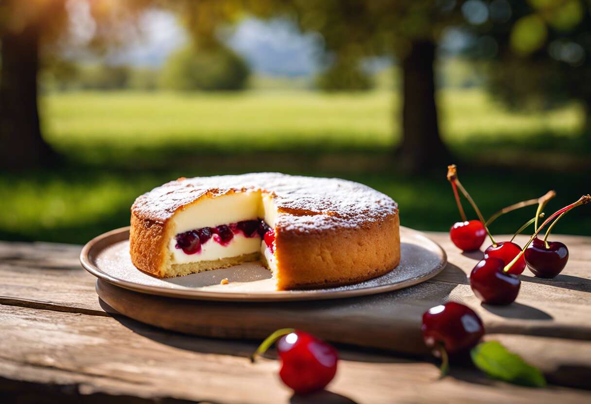 Gâteau basque à la crème ou à la cerise ? une question de goût