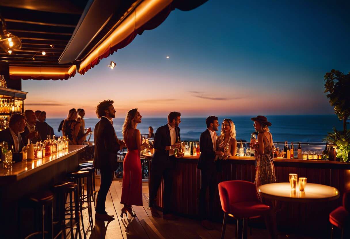 Vue panoramique et verre en main : les rooftops et bars avec vue sur l'océan