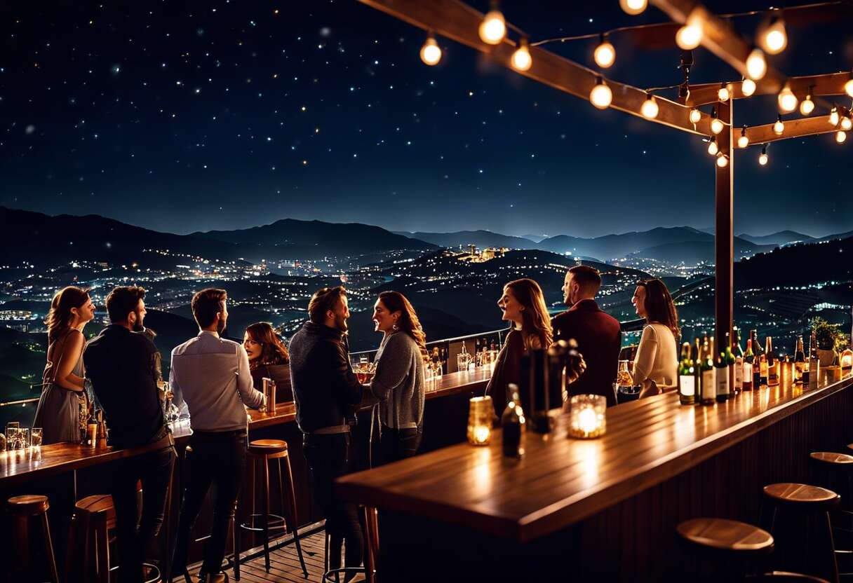Terrasses avec vue nocturne : les meilleurs rooftop bars du Pays Basque