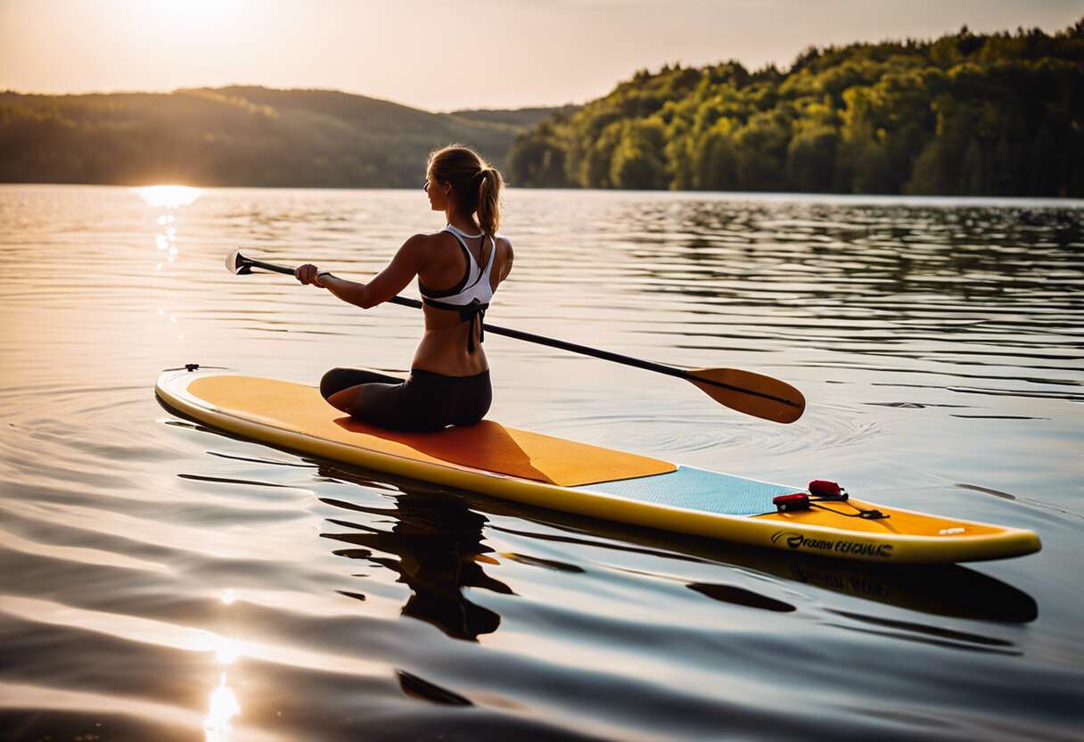 Paddle yoga sur le lac de Saint-Pée-sur-Nivelle : allier forme et sérénité